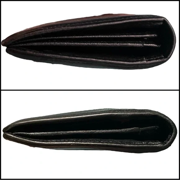 CHANEL Black Leather Camellia Bifold Long Wallet - Authentic - Picture 6 of 16